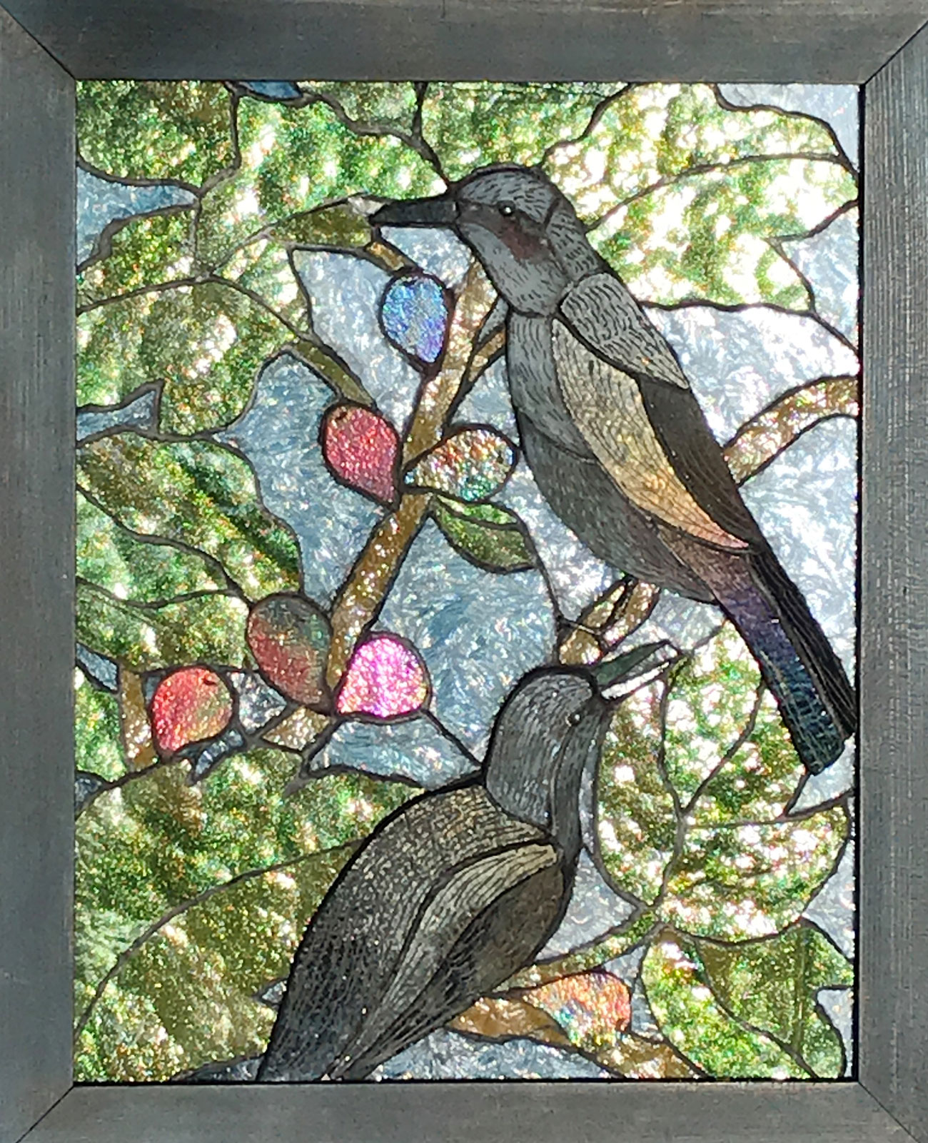 Birds! Hiyodori on Fig tree
